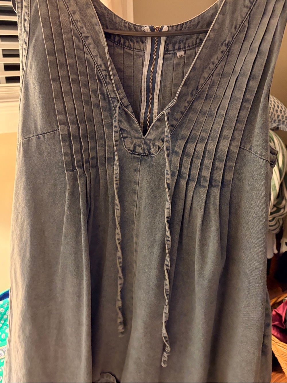 Women’s Denim Romper w/ Pockets